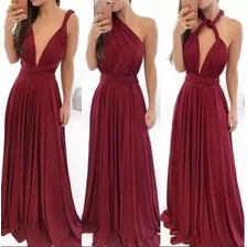 Vestido Várias Formas De Usar Madrinha Elegante Multiformas