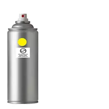 6 Recargas Para Máquina Lanzallamas Aerosol Spray Amarilla