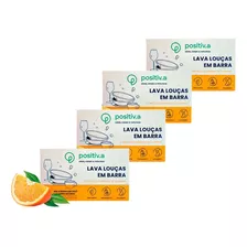 Kit 4 Lava Louças Laranja 100g Positiv.a Sabão Natural