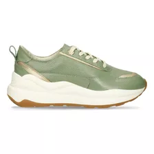 Tenis Casuales Verde Bata Isela Mujer