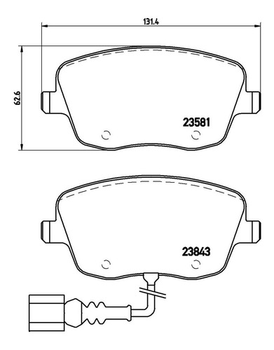 Balatas Delanteras / Seat Ibiza Signo 2003-2004 Sm Foto 2