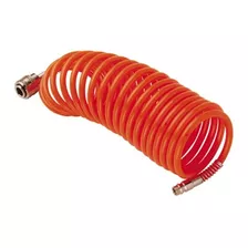 Manguera Espiral Para Compresor De Aire 5mts 1/4 C/ Acoples