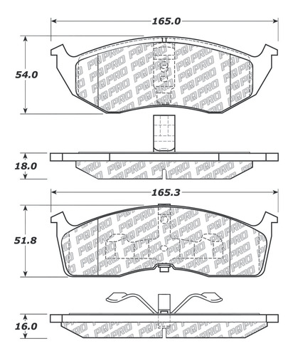 Pastillas Freno Chrysler 300m 1999-2004 Delantero Foto 2