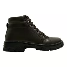 Bota Coturno Social Masculina Abc Com Cadarço Couro Envio Já