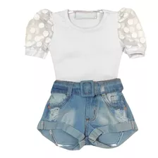 Kit Conjunto Infantil Menina Modinha Mini Diva Blogueirinha