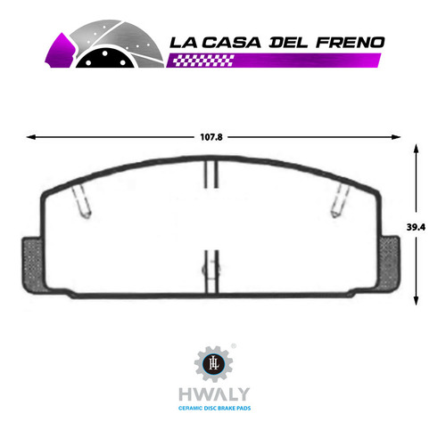 Pastilla De Freno Trasera Mazda Rx7 1.3 2000 13btfd3s Foto 3