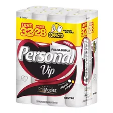 Papel Higiênico Personal Vip Folha Dupla Neutro L32p28 Rolos