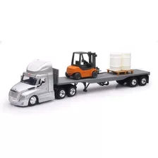 Freightliner Cascadia Plana Montacargas New Ray 1:43