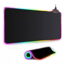 Alfombrilla De Ratón Rgb Gamer, Base De Goma Antideslizante