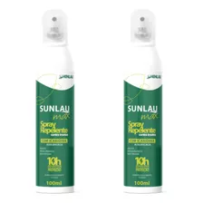 Kit 2 Repelente De Inseto Sunlau Maxspray C/ Icaridina 100ml