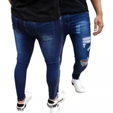 Calsa Dins Masculina Jeans Skinny Com Lycra Elastano
