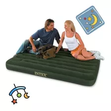 Colchón Inflable C/ Inflador 137x191x22cm Intex