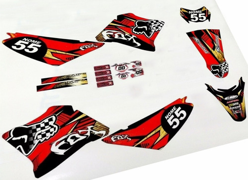 Adesivos Moto Cross Trilha Xtz 125 20mm Personalizada Lm248