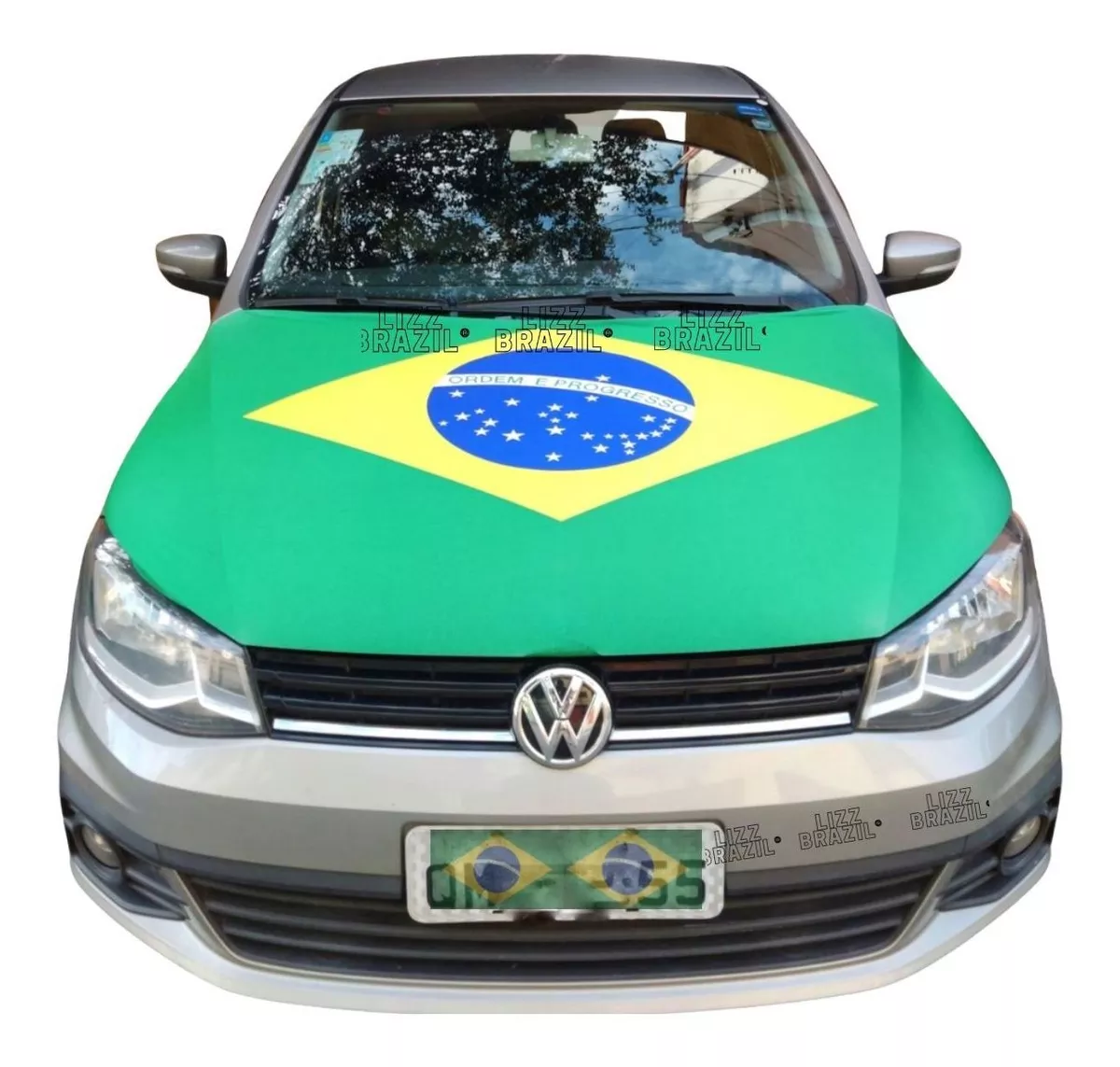 Bandeira De Brasil Para Capô De Carro 200 X 110 Cm Unidade