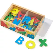 Caja Magnética Melissa Amp Doug 52 Alfabeto Madera