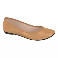 Sapatilha Moleca Bico Redondo Creme Feminina