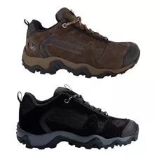 Kit 2 Pares Bota Tênis Coturno Marathon Nobuck Trekking