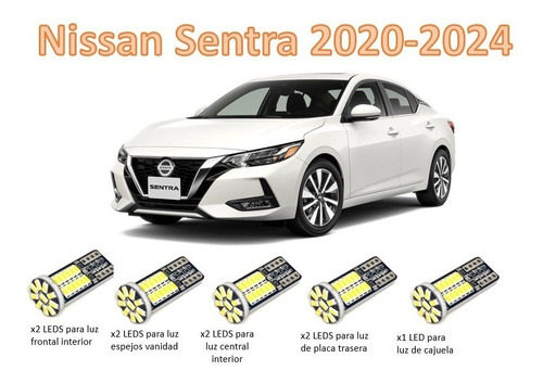Kit Led Interiores Nissan Sentra 2020 2021 2022 2023 Advance Foto 2