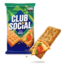 Pack Com 6 Unidades Biscoito Salgado Sabor Pizza 141g Club Social