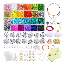 Kit De Perlas Con Letras Para Hacer Pulseras Y Arte De Brico