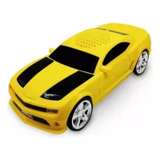 Caixinha Som Portátil Camaro Rádio Fm Usb Sd P2 Bluetooth Cor Amarelo