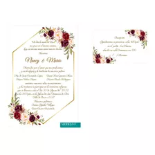 Invitación Digital Para Boda, Invitación Digital Boda Vino