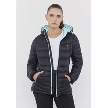 Parka Outdoor Mujer Nylon Reciclado Negro Corona