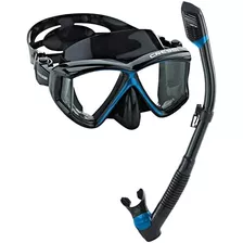 Panoramic Wide View Mask Dry Snorkel Kit Snorkeling, Sc...