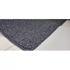 Carpeta Alfombra Boucle Gris Con Orillado 2x2mts