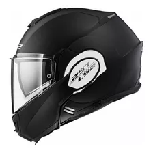 Capacete Para Moto Escamoteável Ls2 Valiant Ff399 Black Solid Tamanho G 