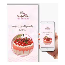 Criamos O Seu Cardápio Digital Para Confeitaria, Bolos 