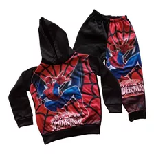 Conjunto De Moletom Homem Aranha Infantil Moletom Menino