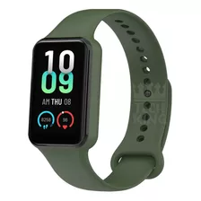 Pulseira Esportiva Para Amazfit Band 7+ Pelicula De Proteção Cor Verde-escuro