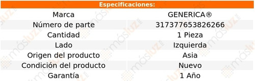 1- Parrilla Izquierda S/faro Niebla E400 2017/2018 Genrica Foto 2