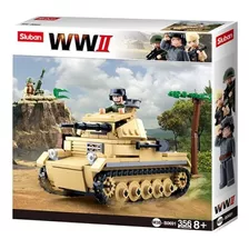 Blocos De Montar Tanque De Guerra 356pçs Multikids Br1484