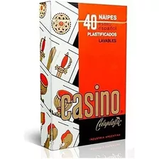 Cartas Naipes Truco Española 40 Casino Roja X5 Unidades