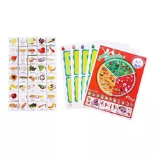 Cartas Juegos Buen Comer Aprende Grupo Niños Educativo Mesas