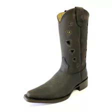 Bota Vaquera Dama 100% Piel Corazones Rio Colorado Envio Gra