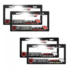 Par Marco Porta Placas Auto Camioneta 3d Premium Srt Color Plata