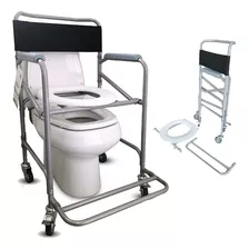 Cadeira De Banho Dobrável Adulto Em Aço 100 Kg D30 Dellamed