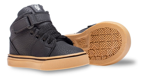 Zapatillas Botitas Bebes Negra, Talles Del 17 Al 26