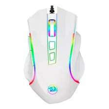 Mouse Gamer Redragon Griffin White M607w Hasta 7200 Dpi, Rgb Color Blanco