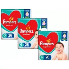 Kit Fraldas Pampers Supersec G 78 U Super Promoção