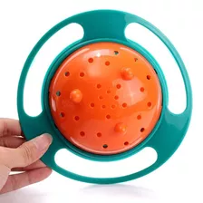 6 Pzas Plato Gyro Bowl 360° Anti Derrame Comida Para Bebés