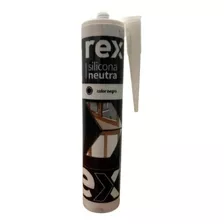 Silicona Neutra Negro, Cartucho 300 Ml Rex