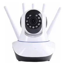 Camara Ip Vigilancia Robotizada Hd/wifi/ 5 Antenas Interior Color Blanco