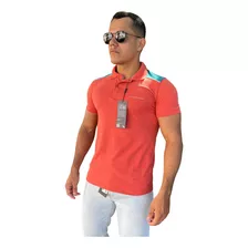 Polo Elastano Acostamento Laranja Ferrugem 4028