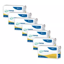 Combo 7 Fardos Papel Toalha Interfolha 100% Celulose 7000 Fl