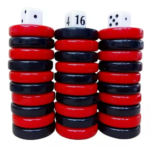 Peças, 150 Pedras Em Poliéster P/ Jogos Dama Tamanho 3,6cm