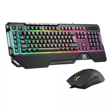 Combo Gamer Avanzado Delux Rgb: Teclado K9600 + Mouse M800bu